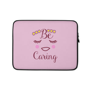 Facez Be Caring Laptop Sleeve