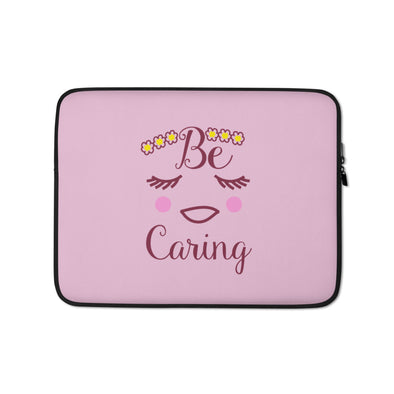 Facez Be Caring Laptop Sleeve