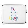 Facez Be Happy Laptop Sleeve